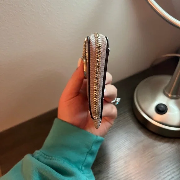 Kate Spade Stone Grey Leather Card Holder - Picture 5 of 7